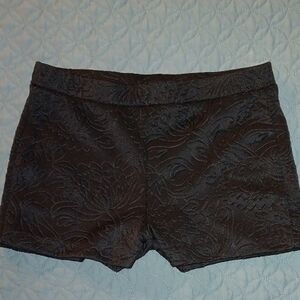 Forever 21 Black Floral Patterned Shorts